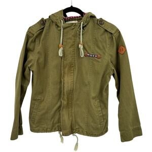 Women's Military Jacket Size M Casual Utility Edgy Trendy Streetwear Casual Y2K